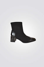 מגפון עקב לייקרה לנשים בצבע שחור | ליידי קומפורט