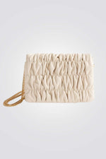 תיק קלאץ' בצבע בז'