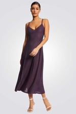 שמלת מידי עם רצועות בצבע סגול - MASHBIR//365