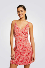 שמלת מיני עם רצועות דקות בצבע אדום - MASHBIR//365