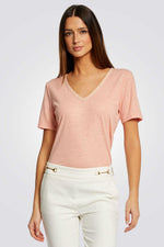 טישירט קצרה בצבע ורוד - MASHBIR//365