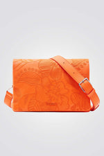 תיק צד עם עיטורים בצבע כתום