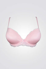 חזיה פוש אפ cosmos חלק סאטן בצבע ורוד