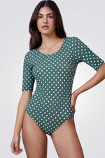 בגד ים שלם לנשים בצבע חאקי