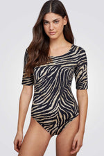 בגד ים שלם מנומר לנשים מנומר