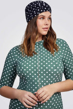 טורבן נקודות בצבע שחור לבן