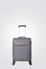 מזוודה טרולי עלייה למטוס ''18.5 דגם BARCELONA בצבע אפור