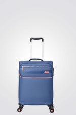 מזוודה טרולי עלייה למטוס ''18.5 דגם BARCELONA בצבע כחול
