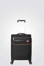 מזוודה טרולי עלייה למטוס ''18.5 דגם BARCELONA בצבע שחור
