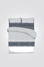 סט מצעים זוגי 120/200 ס"מ 100% כותנה דגם ספיר אפור