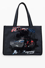 תיק טוט גדול מרווח בצבע שחור | דזיגוואל