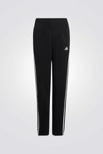 מכנסי טרנינג ארוכים לנוער בצבע שחור