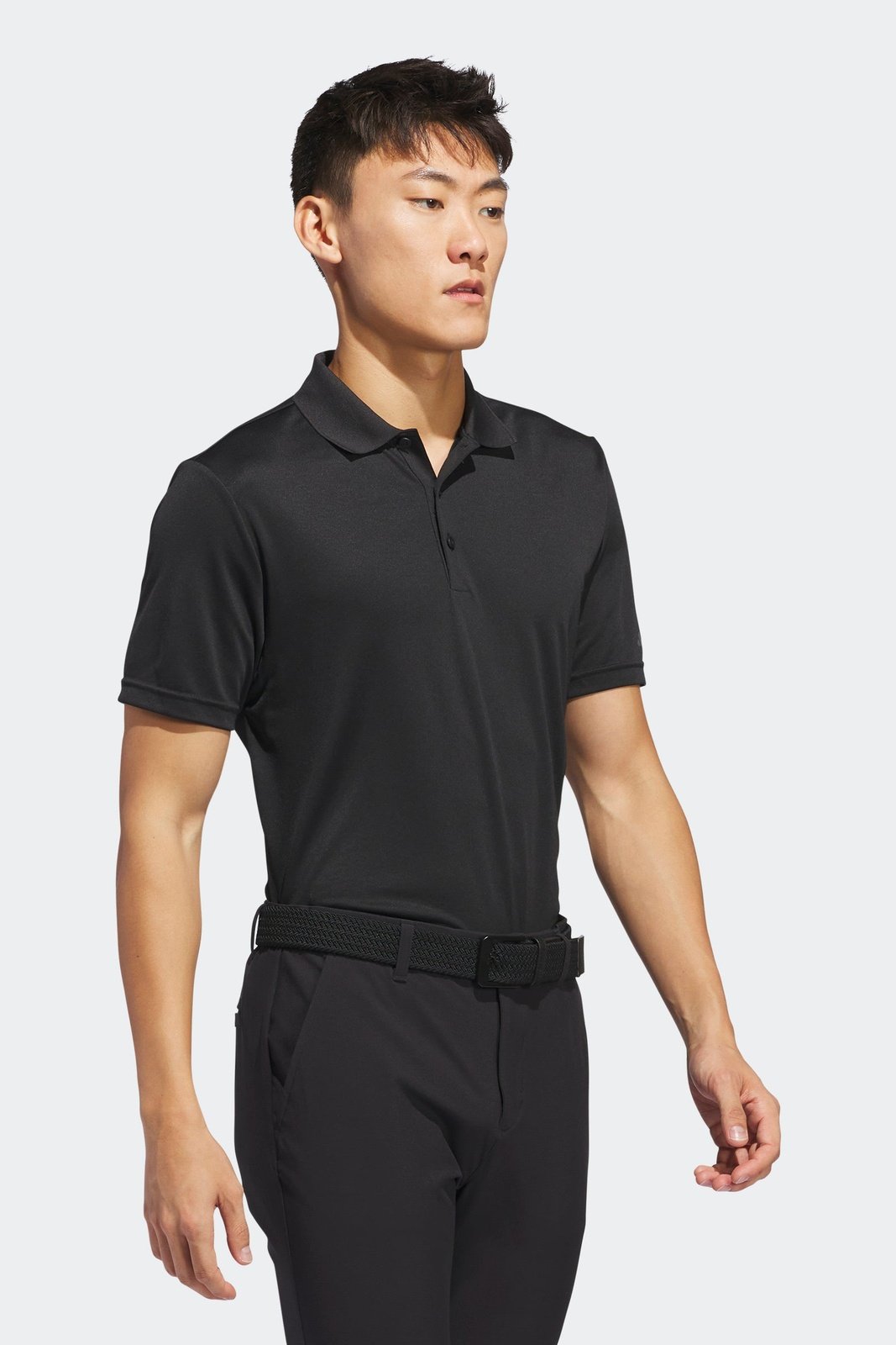 חולצת פולו לגברים CORE ADIDAS PERFORMANCE PRIMEGREEN בצבע שחור
