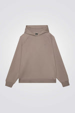 סווטשירט קפוצ'ון בצבע חום בהיר