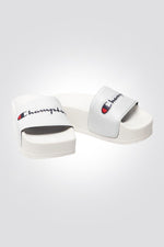 כפכפי סלייד פלטפורמה לנשים בצבע לבן - MASHBIR//365