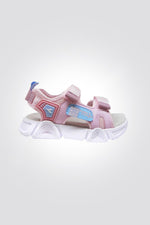 סנדלים רצועות בד לילדות בצבע ורוד - MASHBIR//365