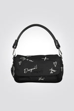 תיק צד בצבע שחור