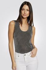 גופייה לנשים בצבע כסוף