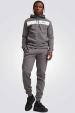 חליפת אימון לגברים FZ בצבע אפור