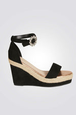 סנדל פלטפורמה בצע שחור