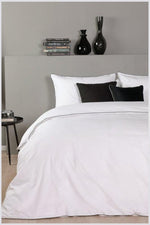 סט מצעים כותנה פרקל יחיד 90/200 דגם מורין גוון לבן