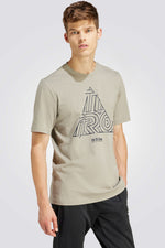 טישירט לגברים HOUSE OF TIRO בצבע אפור בהיר