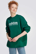 סווטשירט לנשים ALL SZN בצבע ירוק