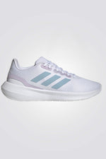 נעלי ספורט לנשים RUNFALCON 3.0 בצבע לבן ותכלת