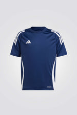 טישירט לילדים Tiro 24 Jersey בצבע כחול ולבן