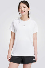 טישירט לילדות Athletic בצבע לבן