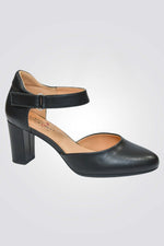 סנדלי עקב לנשים בצבע שחור