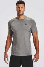 טישירט לגברים HeatGear בצבע אפור