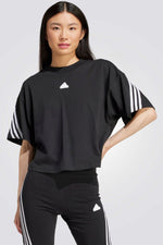 טישירט לנשים FUTURE ICONS 3-STRIPES בצבע שחור