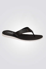 כפכפי אצבע לנשים בצבע שחור לבן