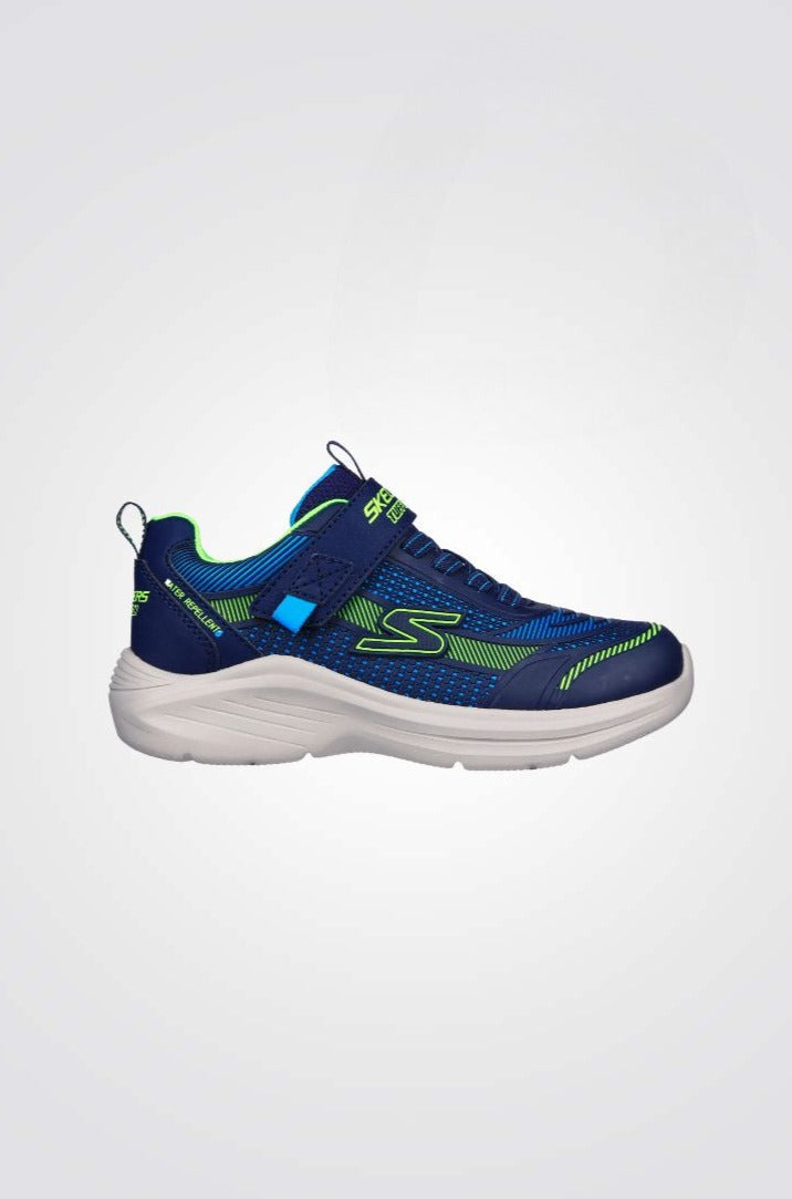 נעלי ספורט לילדים Gore & Strap Sneaker W Upper בצבע כחול וירוק