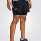 מכנסיים קצרים לגברים Men's Core Launch 5" 2-in-1 Short בצבע שחור - 1