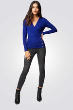 סריג לנשים בצבע כחול