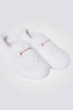 נעלי בית פרוותיות MAPLE בצבע לבן