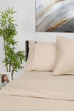 ציפית לכרית 100% כותנה באריגת סאטן בצבע בז