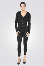 קרדיגן סריג עם כפתורים מוזהבים | קנת קול