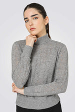 סריג גולף בטקסטורת צמות | קנת קול