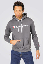 סווטשירט לגבר LEGACY-HOODED בצבע אפור