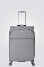 מזוודה מבד בינונית 24'' BROOKLYN בצבע אפור