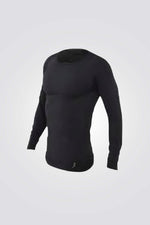 חולצה תרמית יוניסקס בצבע שחור