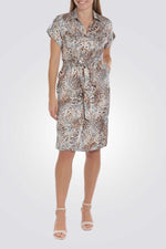 שמלה בהדפס מנומר