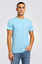 טישירט לוגו בצבע תכלת