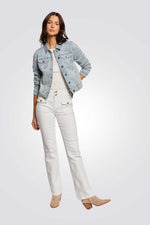 ג'קט ג'ינס בצבע כחול בהיר