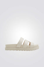 כפכף עם רצועות בצבע לבן