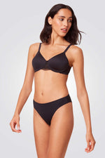 חזייה מרופדת Modern Lace Cotton WP EX בצבע שחור