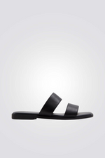 כפכף עם רצועות בצבע שחור